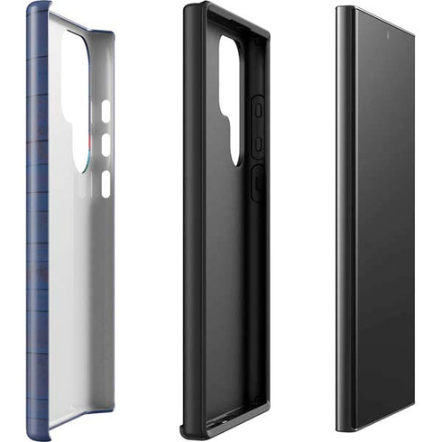 Guam Flag Dark Wood Galaxy S23 Ultra Pro Case